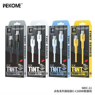 Cáp sạc nhanh Wekome WDC-11 TypeC to TypeC PD 100W dài 1.2M - Hàng Chính Hãng