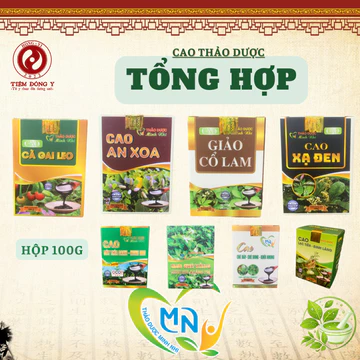 Tổng hợp CAO THẢO DƯỢC MINH NHI (cà gai leo, xạ đen, an xoa, lạc tiên đinh lăng, chè dung, hà thủ ô) - Hộp 100g
