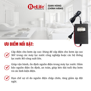 Nguồn Adapter 36V - 2A dùng cho bơm máy lọc nước Ro gia đình, ổn đinhj điện áp, an toàn sử dụng