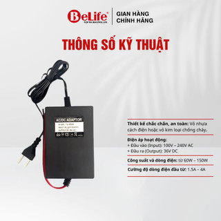 Nguồn Adapter 36V - 2A dùng cho bơm máy lọc nước Ro gia đình, ổn đinhj điện áp, an toàn sử dụng