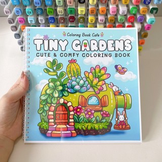 Bộ Tranh Tô Màu Tiny Garden 30 Tranh, Giấy dày 180gsm Quyển A4 A5, Phù Hợp Màu Marker, Acrylic, Chì Màu, Sáp Màu