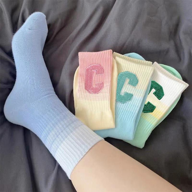 [Peinn] Tất cao cổ họa tiết Chữ C Đổi Màu siêu hót phong cách hàn BTS01