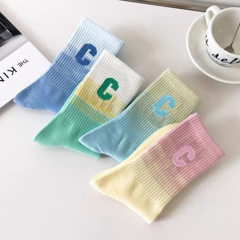 [Peinn] Tất cao cổ họa tiết Chữ C Đổi Màu siêu hót phong cách hàn BTS01