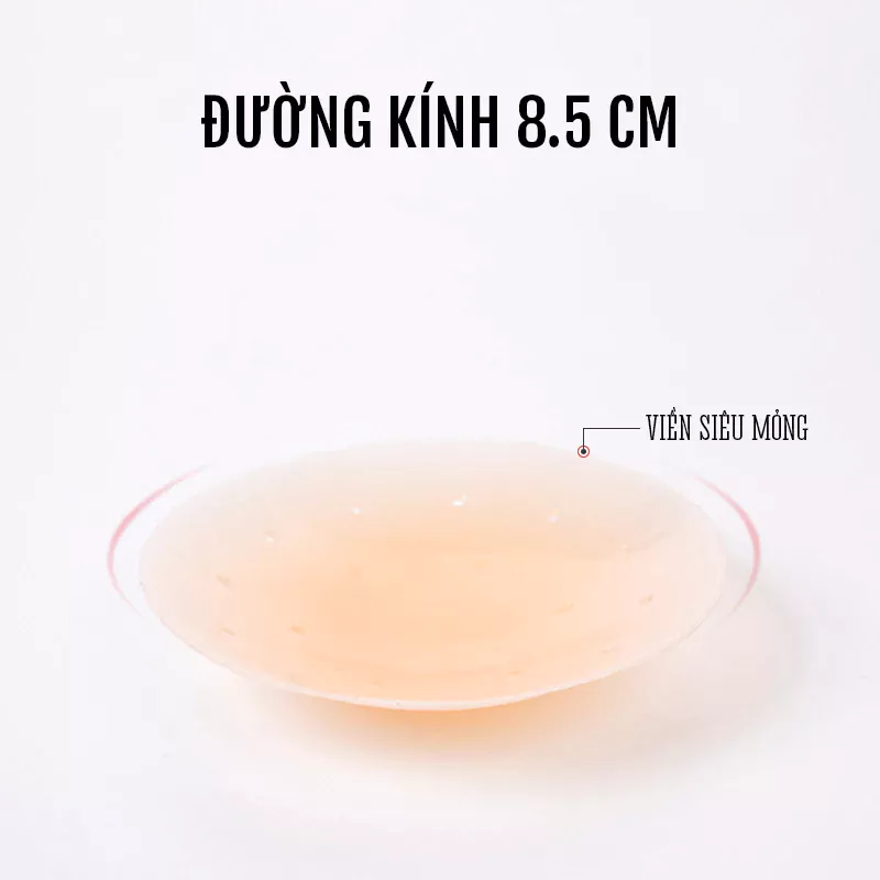 [Peinn] Miếng Dán Ngực Hình Tròn PKS23 Silicon Sử Dụng Được Nhiều Lần