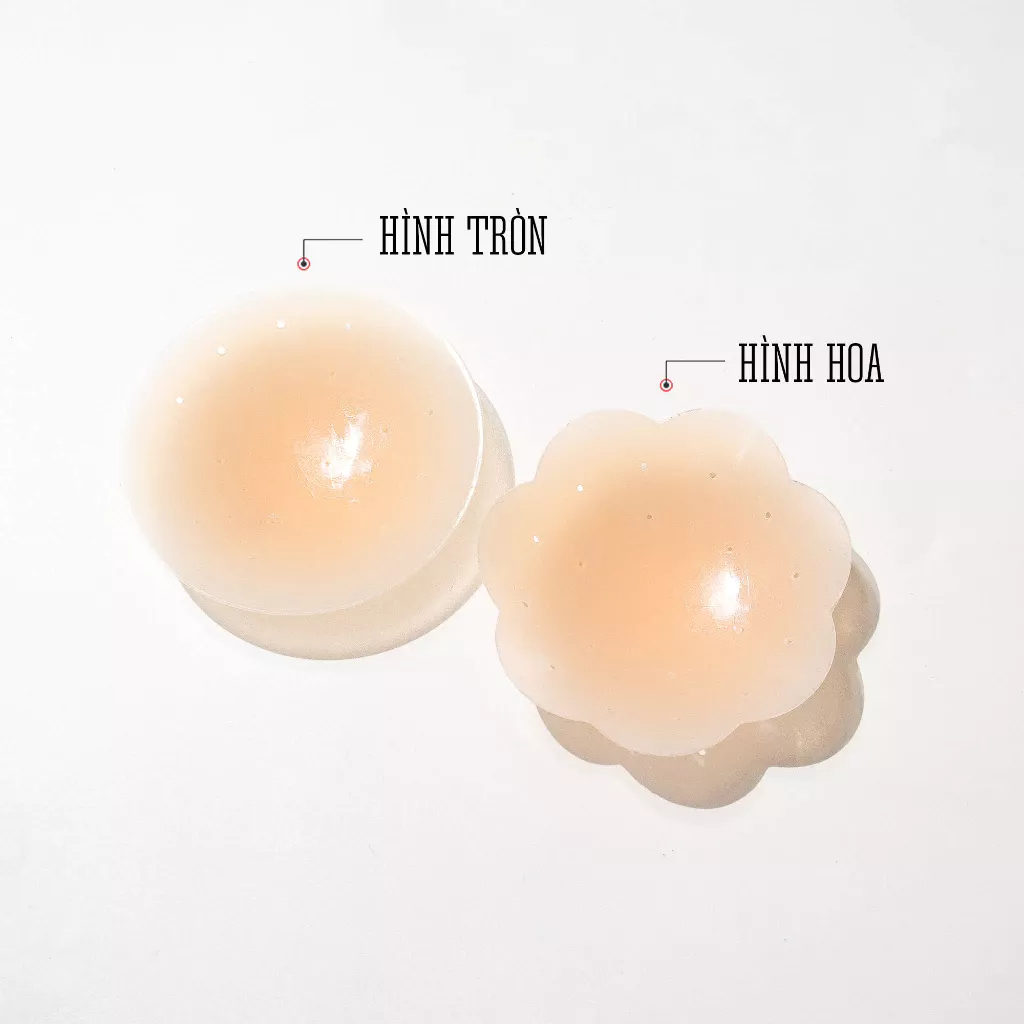 [Peinn] Miếng Dán Ngực Hình Tròn PKS23 Silicon Sử Dụng Được Nhiều Lần