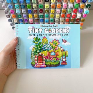 Bộ Tranh Tô Màu Tiny Garden 30 Tranh, Giấy dày 180gsm Quyển A4 A5, Phù Hợp Màu Marker, Acrylic, Chì Màu, Sáp Màu