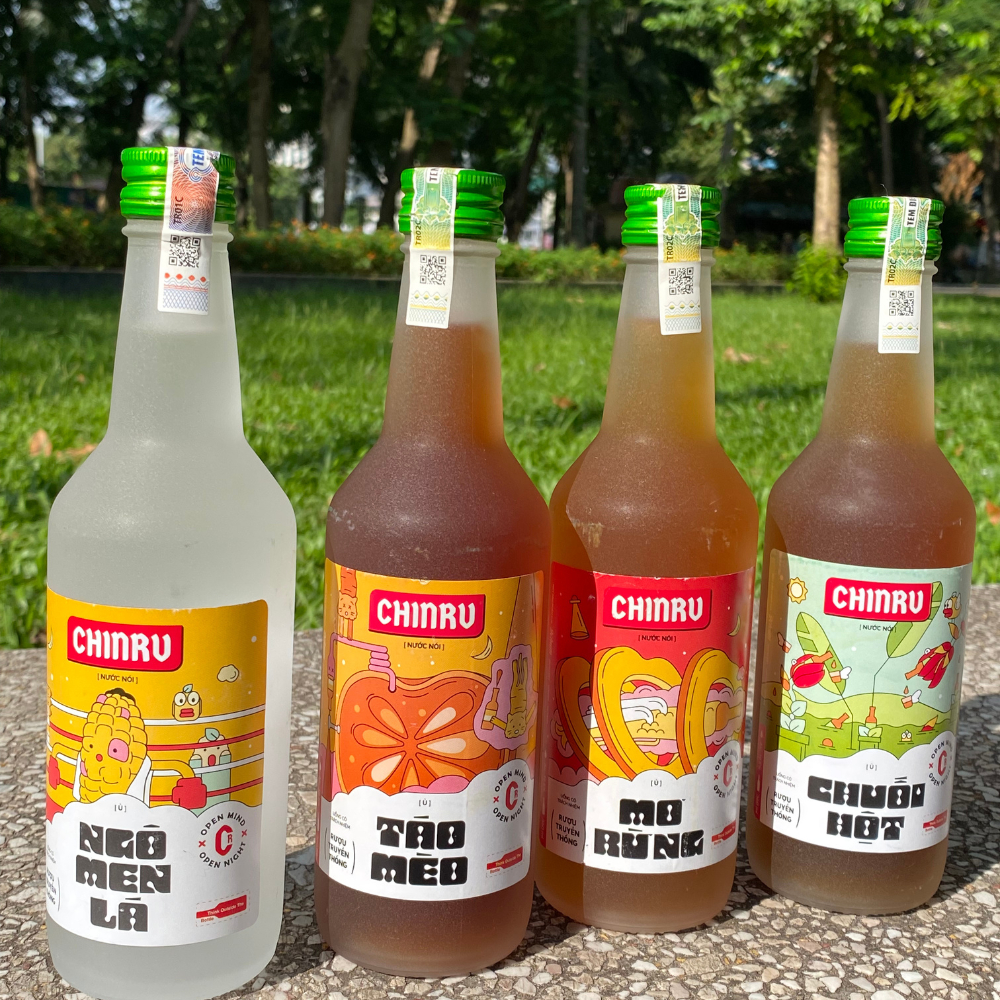 Combo 4 chai Rươu Chinru nhẹ độ - Rươu Việt dành cho giới trẻ - Uống ...