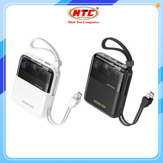 Cục Tích Điện WEKOME WP-309 10000mAh USB QC 3.0 22.5W, TypeC PD 20W, Kèm 2 cáp sạc - Nhất Tín Computer