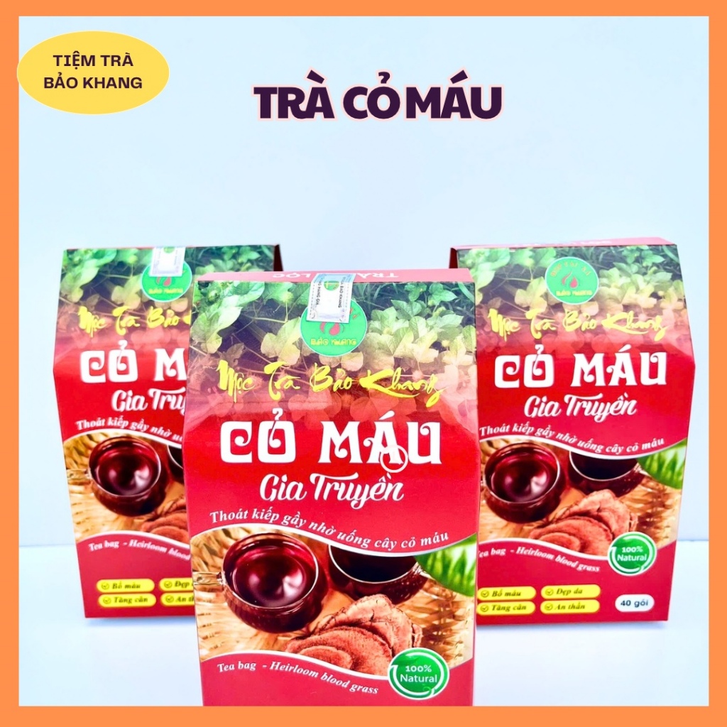 (MUA 3 TẶNG 2) Trà túi lọc Cỏ máu tăng cân Bảo Khan…