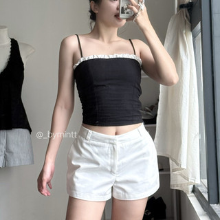 TINI BASIC | Quần short trơn basic cạp trễ dễ phối | Bymintt