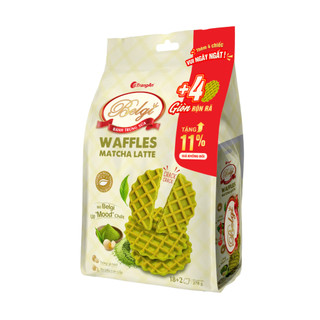 Bánh Belgi trứng sữa giòn matcha latte, rau củ phô mai túi 250g - Tràng An chính hãng