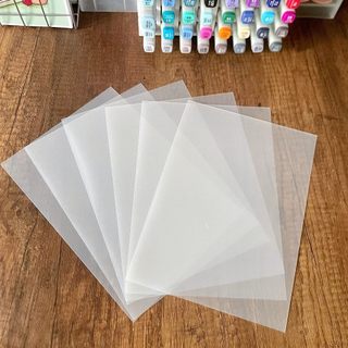 Tấm Lót Chống Thấm Khi Tô Màu, Tấm Lót Mica Sần Mờ Khổ A4 A5