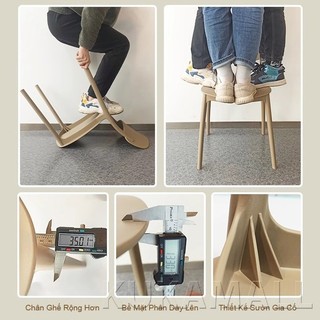 KUKA Ghế ăn nhựa gia đình  Nhẹ gọn  Chống nước  Tựa lưng thoải mái GhếNhựa GhếĂn Phong cách Bắc Âu
