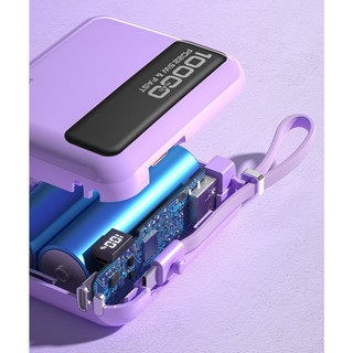 Cục Tích Điện WEKOME WP-34 10000mAh USB QC 22.5W, TypeC PD 20W, Kèm 2 cáp sạc - Nhất Tín Computer