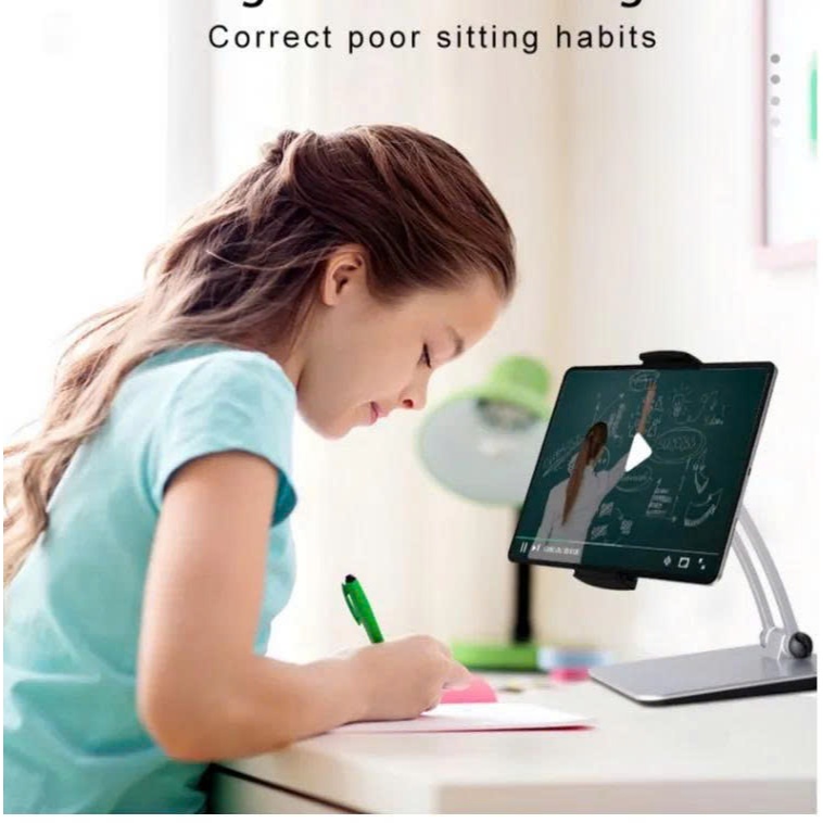 Giá đỡ điện thoại, ipad để bàn cao cấp thiết kế công thái học đa năng xem phim, học online, quay phim gấp gọn