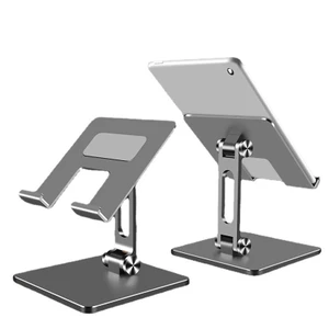Giá đỡ máy tính bảng, ipad hợp kim nhôm thiết kế công thái học, đế đúc nguyên khối chống rung, chắc chắn xếp gọn