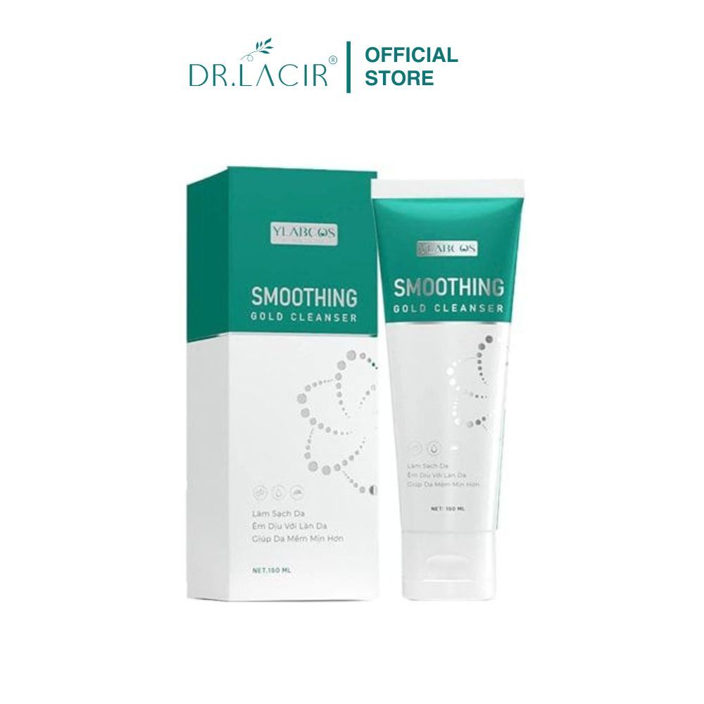 Sữa Rửa Mặt Vàng DR.LACIR Smoothing Gold Cleanser 150ml Dành Cho Da Mỏng, Nhạy Cảm, Da Sau Tái Tạo