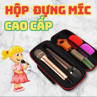 Hộp Đựng Micro Karaoke Không Dây EVA Cao Cấp – Túi Bảo Vệ Mic Chống Sốc, Chống Nước, Có Tay Cầm