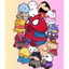 Set 100 Sticker Marvel Mario Cute Chống Nước Dán Laptop Vali Mũ Bảo Hiểm Sổ Tay