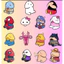 Set 100 Sticker Marvel Mario Cute Chống Nước Dán Laptop Vali Mũ Bảo Hiểm Sổ Tay