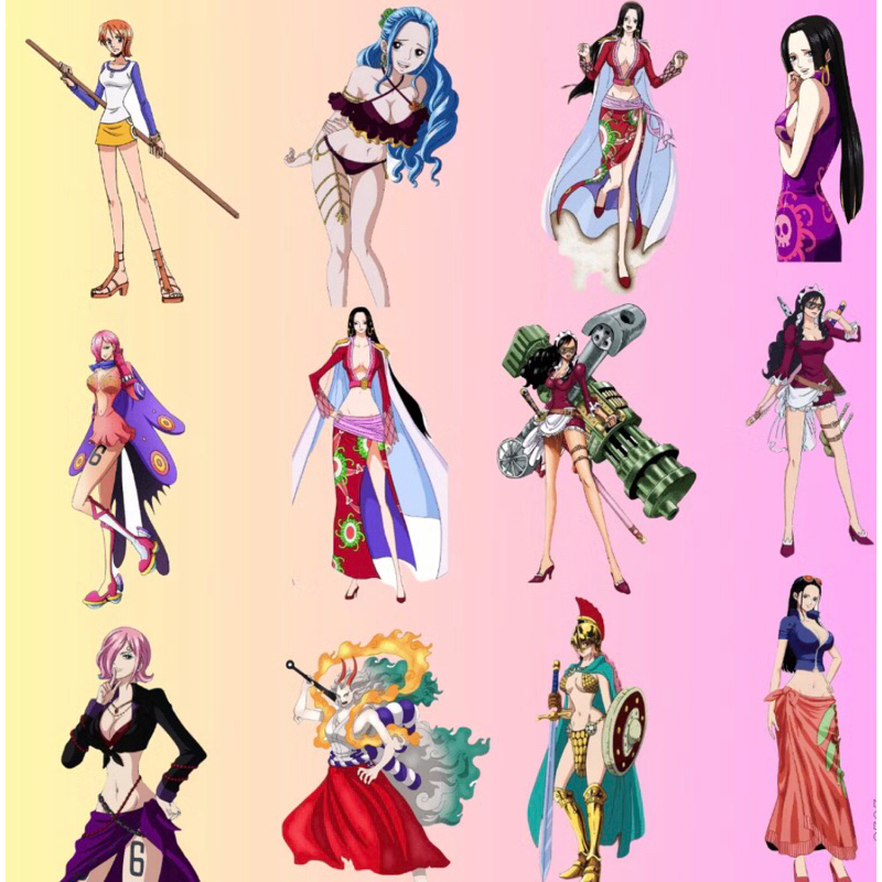 set sticker nhân vật nữ onepiece