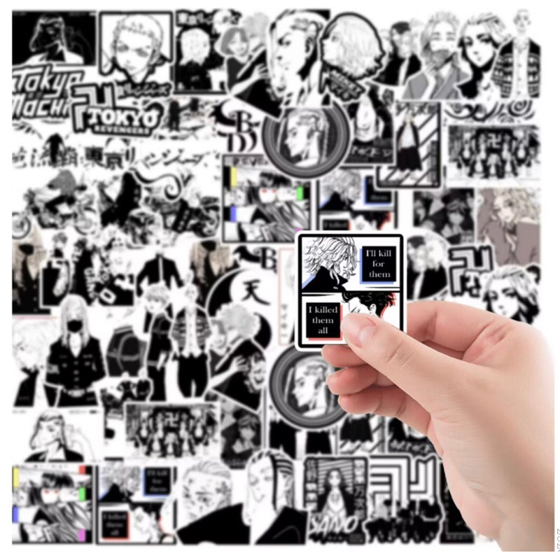set 100 sticker tổng hợp các nhân vật anime