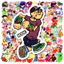 Set 100 Sticker Các nhân vật phim hoạt hình huyền thoại Chống Nước Dán Laptop Vali Mũ Bảo Hiểm Sổ Tay