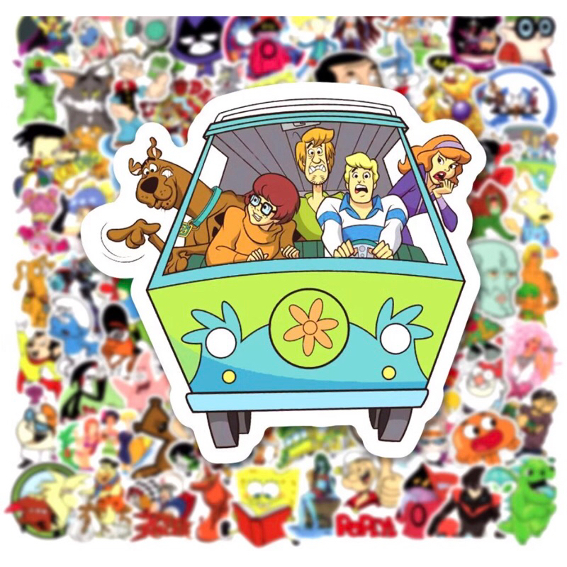 set 100 sticker các nhân vật phim hoạt hình huyền thoại