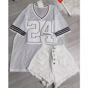 Sét 2 món nữ Sét Áo Lưới Số Thể Thao số 24 Kèm áo 2 dây bên trong