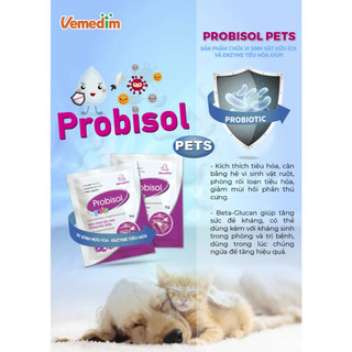 Combo 10 gói Men tiêu hoá cho chó mèo Probisol - Hỗ trợ tiêu hoá, bổ sung Vitamin cho chó mèo