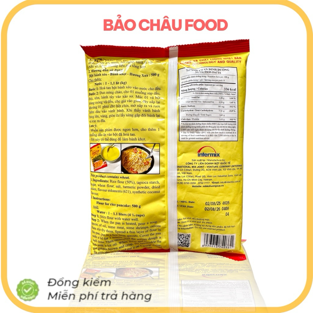10 gói Bột bánh xèo Hương Xưa Mikko (500gr/gói)