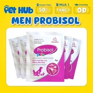 Men Tiêu Hóa Probisol Gói 5GRAM Cho Chó Mèo Hỗ Trợ Tiêu Hóa Đường Ruột Chó, Mèo, Thỏ, Hamster