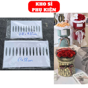 Combo 10 Cốt trụ cắm hoa bằng giấy size lớn mặt sau có lớp chống nước cao cấp làm bó hoa to