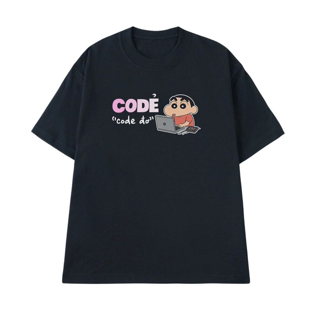 Áo Thun Hài Hước Code Đơ Câu Nói Hài Nghề Nghiệp Công Việc Form Rộng Cotton 250gsm In Theo Yêu Cầu