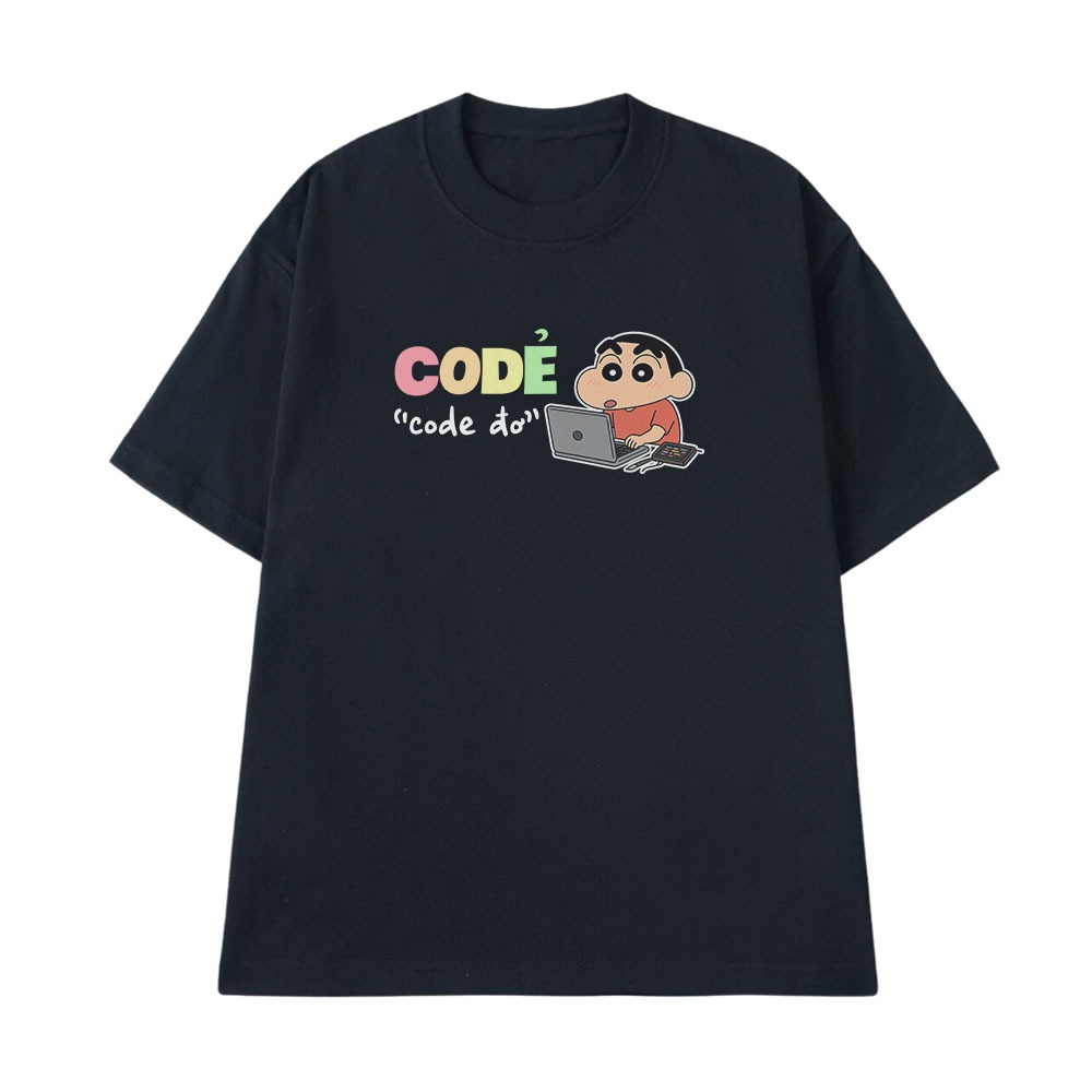 Áo Thun Hài Hước Code Đơ Câu Nói Hài Nghề Nghiệp Công Việc Form Rộng Cotton 250gsm In Theo Yêu Cầu