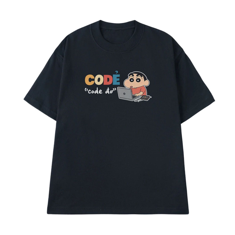 Áo Thun Hài Hước Code Đơ Câu Nói Hài Nghề Nghiệp Công Việc Form Rộng Cotton 250gsm In Theo Yêu Cầu
