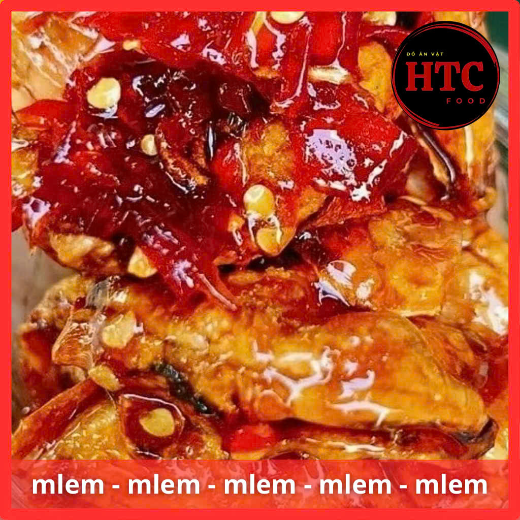 Khô mực rim me sa tế đặc biệt nhà làm cực ngon, mực khô tẩm gia vị ăn liền, 250g/500g, HTC Food