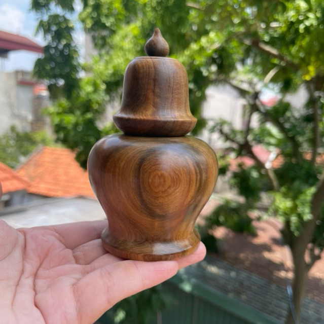 Lọ Tăm Chuông gỗ Bách.Xanh Mộc Châu Thơm Ngọt