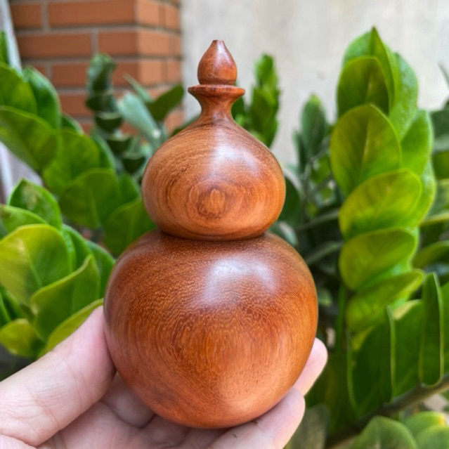 Lọ Tăm Hồ Lô bằng gỗ Hương Ta, hàng kỹ đẹp giá rẻ