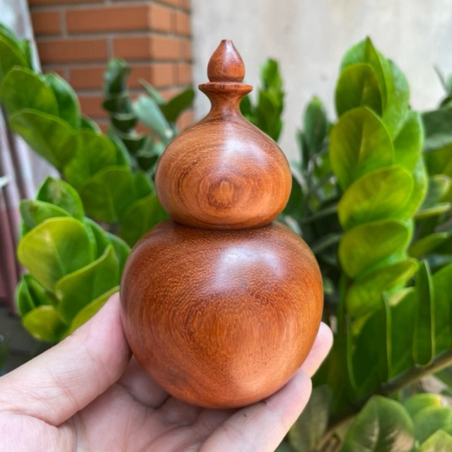 Lọ Tăm Hồ Lô bằng gỗ Hương Ta, hàng kỹ đẹp giá rẻ