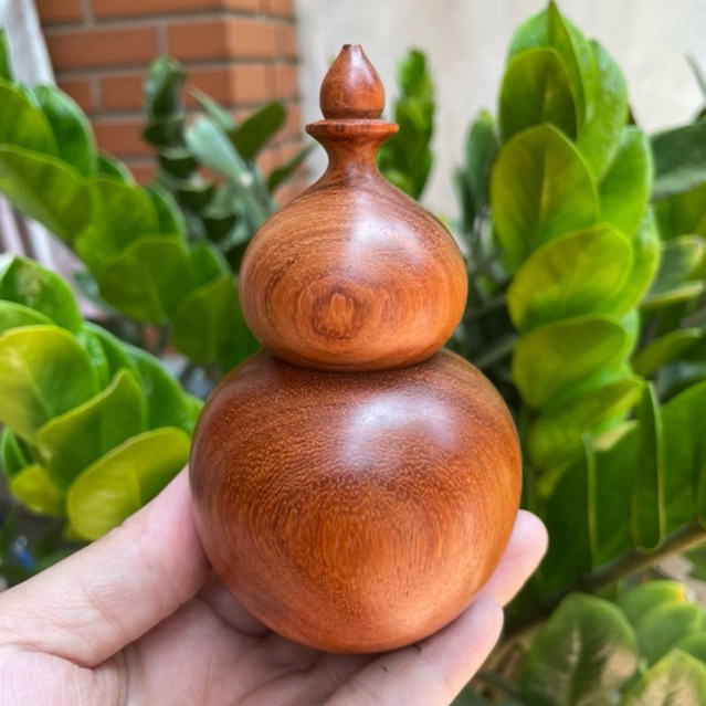 Lọ Tăm Hồ Lô bằng gỗ Hương Ta, hàng kỹ đẹp giá rẻ