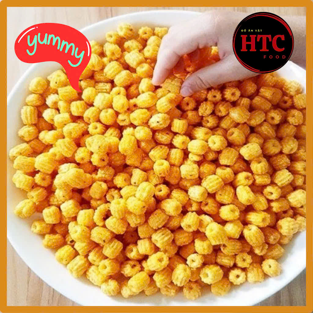 Nui chiên bơ mắm ớt nhà làm sạch sẽ, nui sấy giòn đậm đà, snack bim bim ăn vặt tuổi thơ, HTC Food