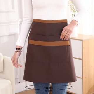Tạp dề nửa thân chống nước vải dày bền đẹp, có túi tiện lợi cho quán cafe, nhà hàng, bếp gia đình