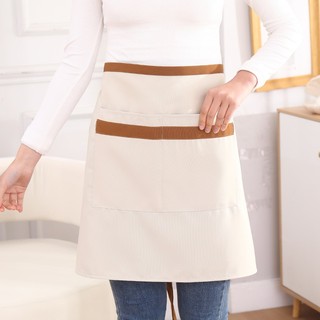 Tạp dề nửa thân chống nước vải dày bền đẹp, có túi tiện lợi cho quán cafe, nhà hàng, bếp gia đình