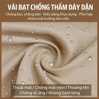 Tạp dề nửa thân chống nước vải dày bền đẹp, có túi tiện lợi cho quán cafe, nhà hàng, bếp gia đình