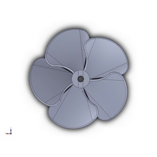 🔥 Chân Vịt 5 Cánh Trục 4mm/5mm In 3D Đặc 100% – Chân Vịt Tàu Cano Ghe salan Thuyền RC  – Siêu Bền ⚙️
