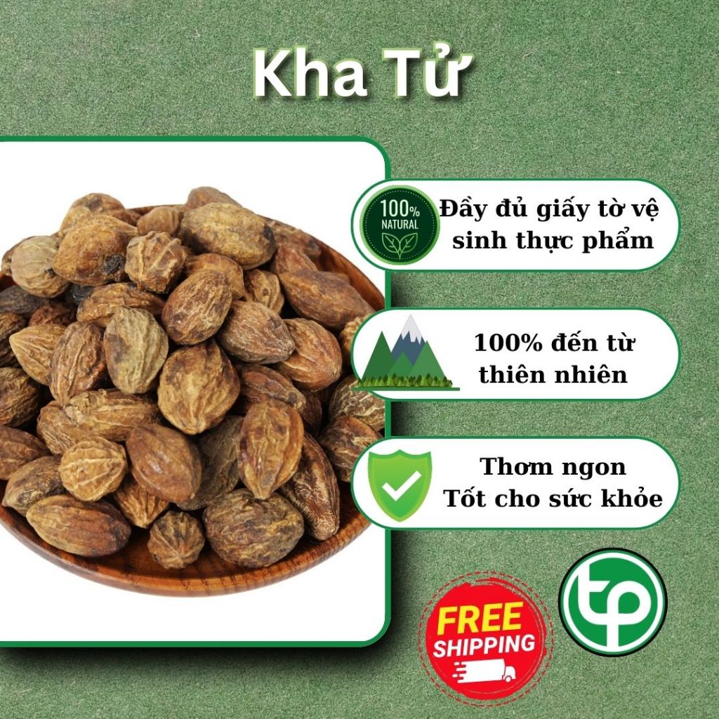 [Túi 1kg] - Kha tử sấy khô hàng sạch thơm cao cấp - Thảo Dược THAPHACO