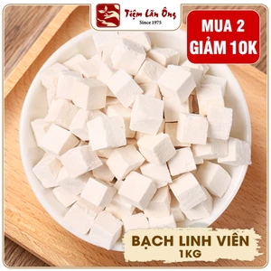 Bạch linh 1kg, bạch phục linh viên, trà bạch linh, khô, thơm, khồng lẫn tạp chất - Tiệm lãn ông