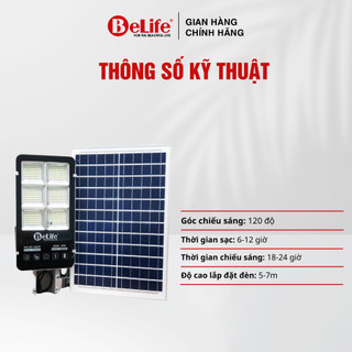 Đèn năng lượng mặt trời 300w Belife hình bàn chải ,đèn cao áp sân vườn