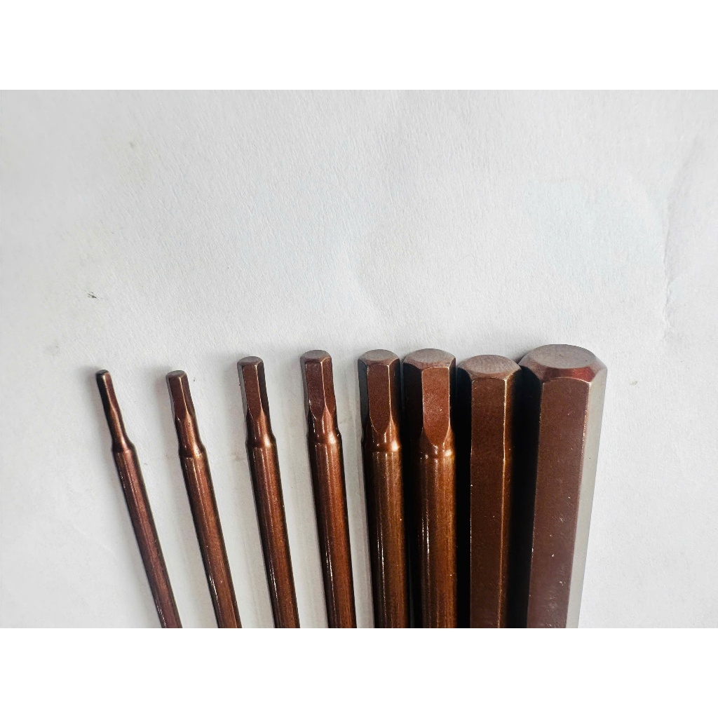 BỘ MŨI LỤC GIÁC LẮP MÁY KHOAN 8 CÂY KAPUSI – THÉP S2 CAO CẤP, ĐA DẠNG KÍCH THƯỚC